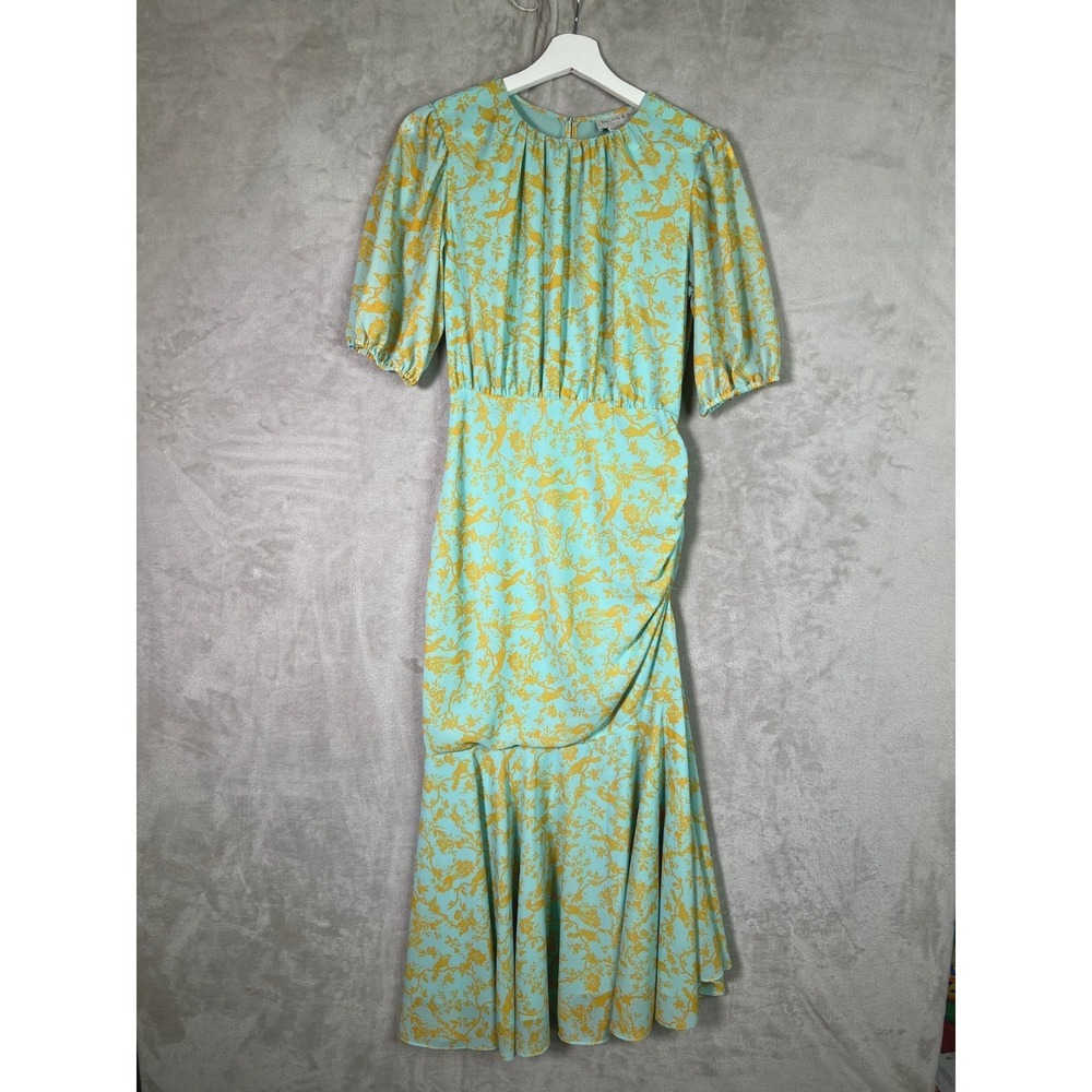 Sachin + Babi Alexandra Georgette Floral Asymmetrical Midi Dress Size 4